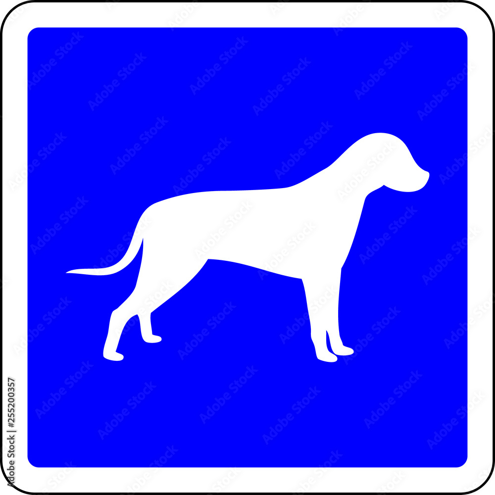 Dogs allowed sign