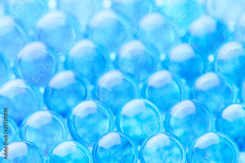 blue hydrogel balls