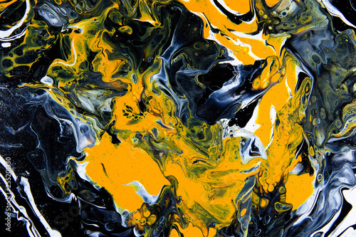 Abstract painting with acry...