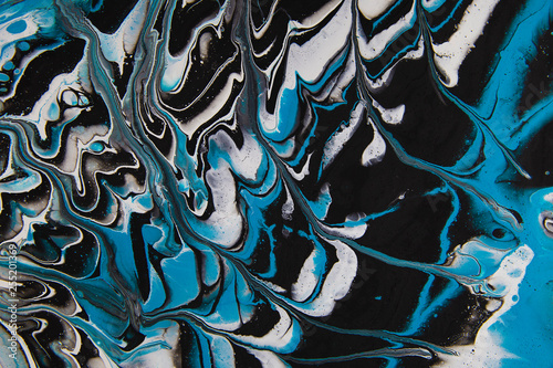 Abstract painting with acry...