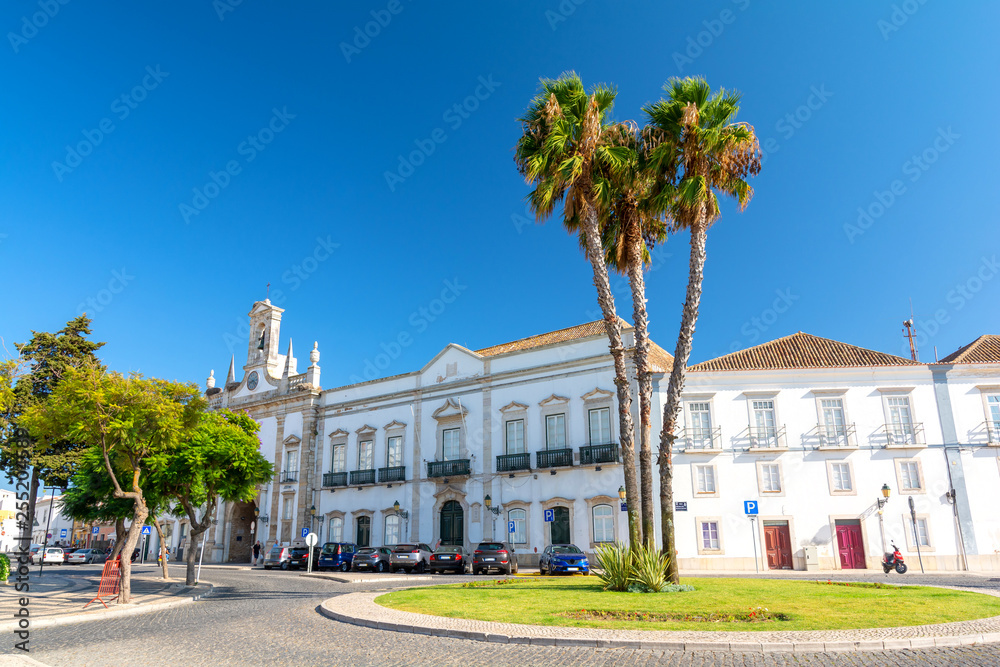 view on Old Town of Faro, Algarve, Portugal