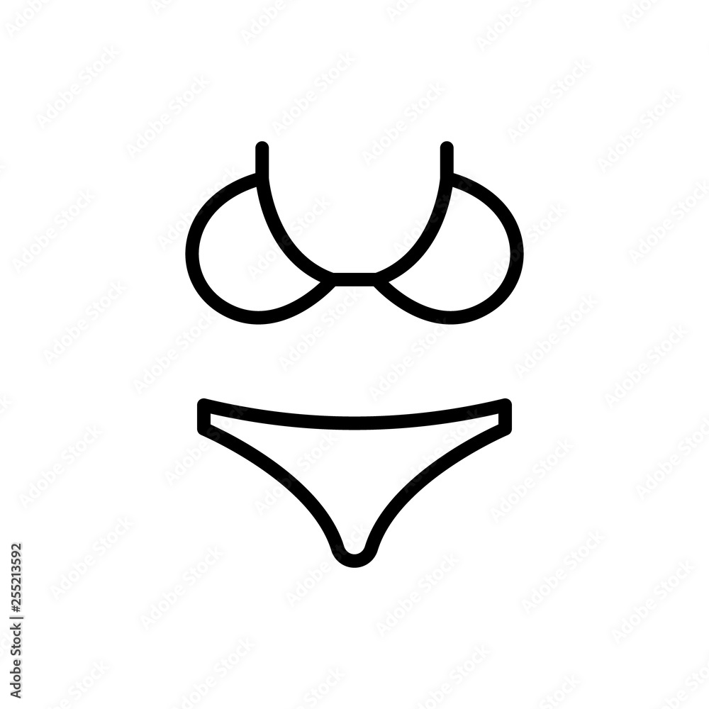 bikini line icon bikini line icon