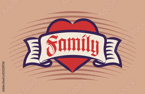 Family Tattoo Logo Design