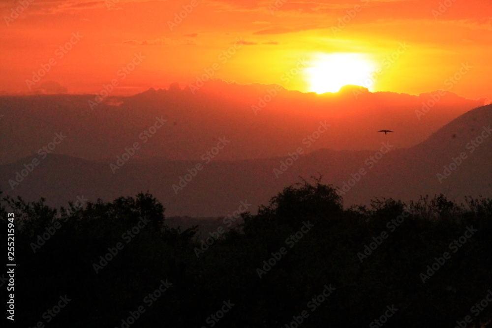 Sonnenaufgang im Queen Elizabeth Nationalpark