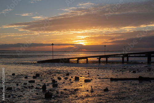 Sunset st Southend-on-Sea  Essex  England