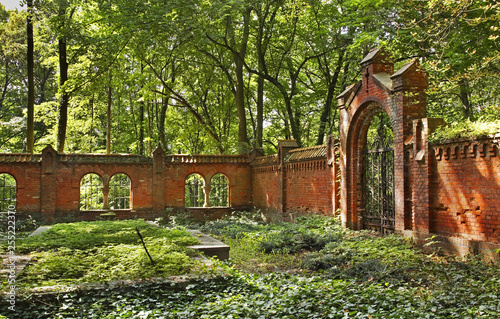 Park of New palace at Ostromecko. Poland photo