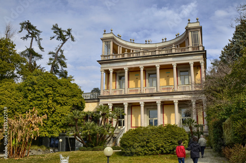 Verbania, Piedmont, Italy. March 2019. Villa Giulia photo