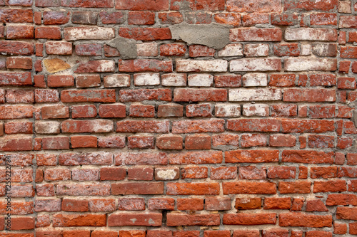 old red brick wall background