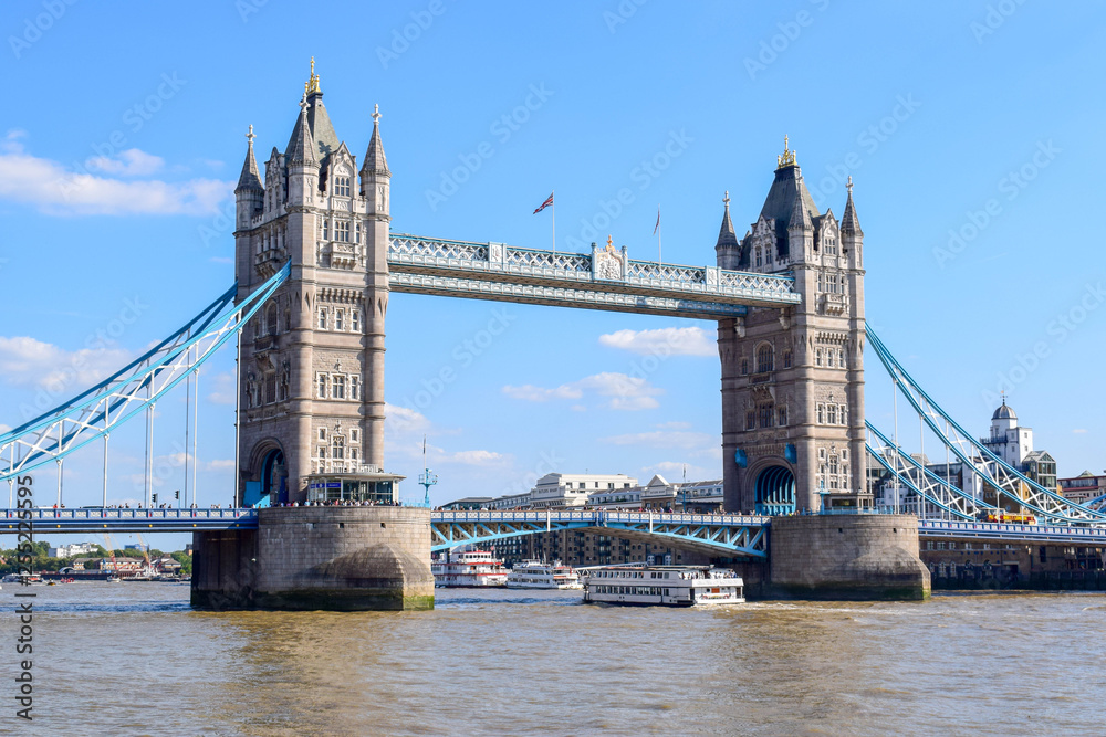 London Tower Bridge in Summer