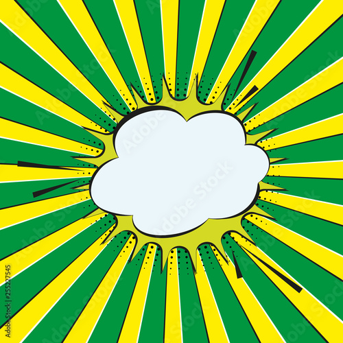 Comic speech bubble templat...