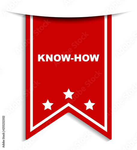 red vector banner know how