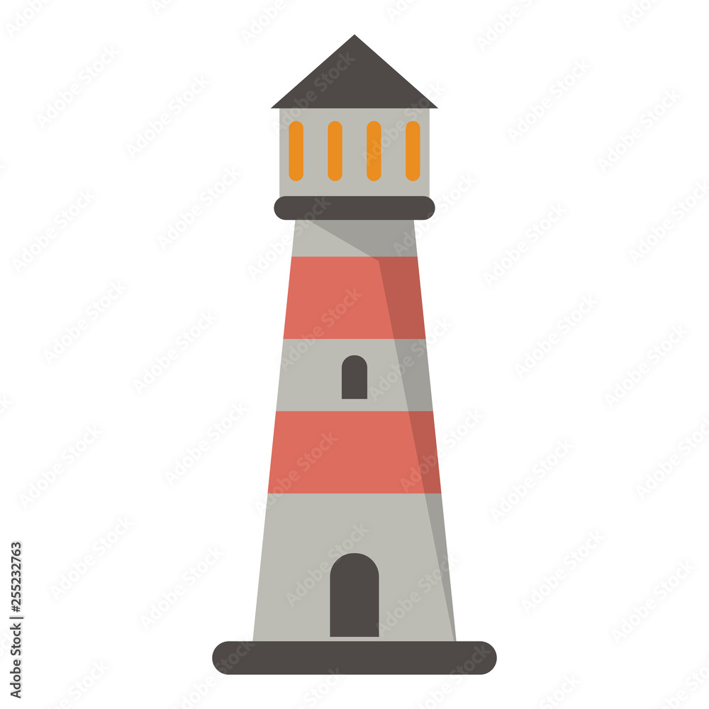 Lighthouse building symbol isolated Lighthouse building symbol isolated