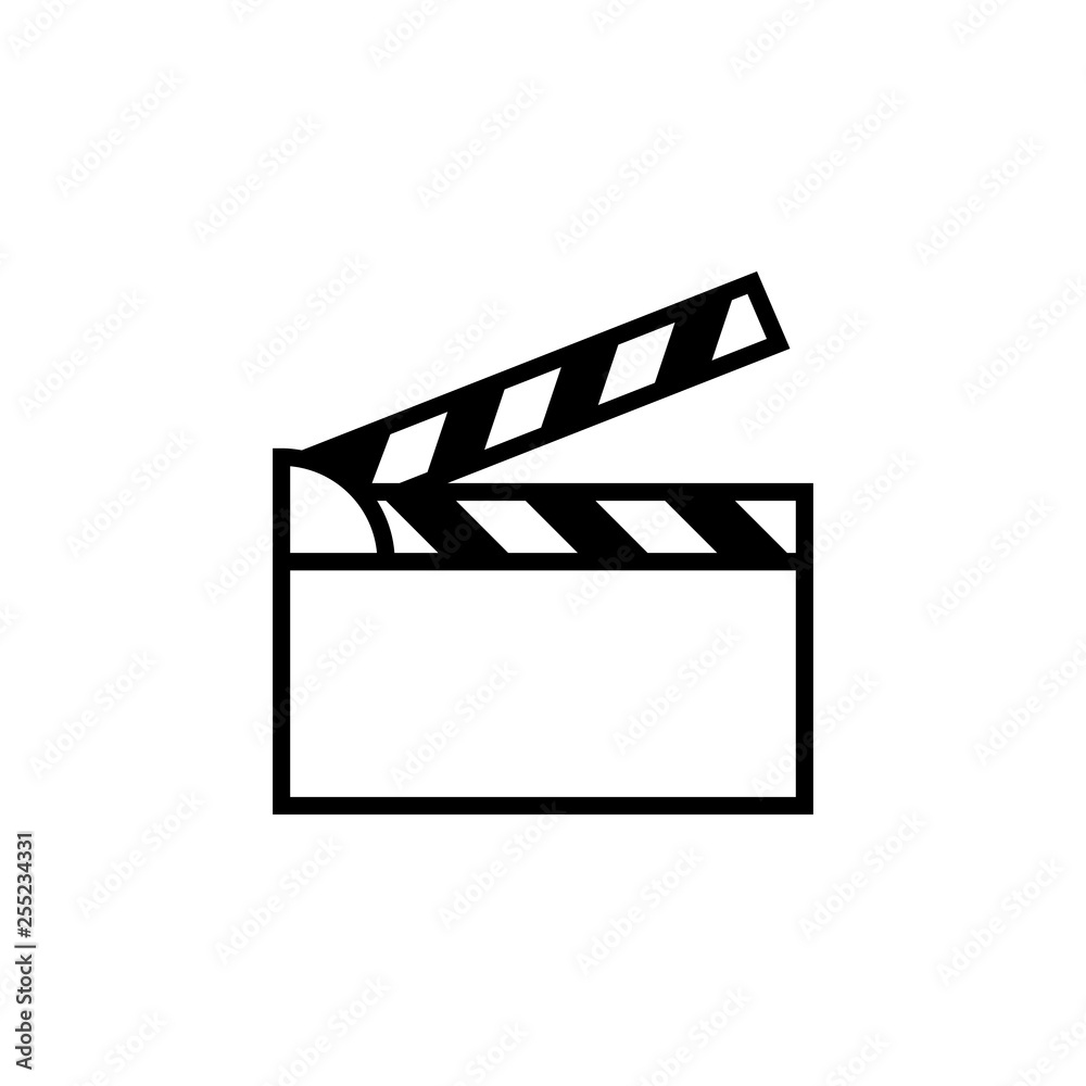 Clapperboard icon vector. Clapperboard vector design. sign design. flat style. Vector EPS 10