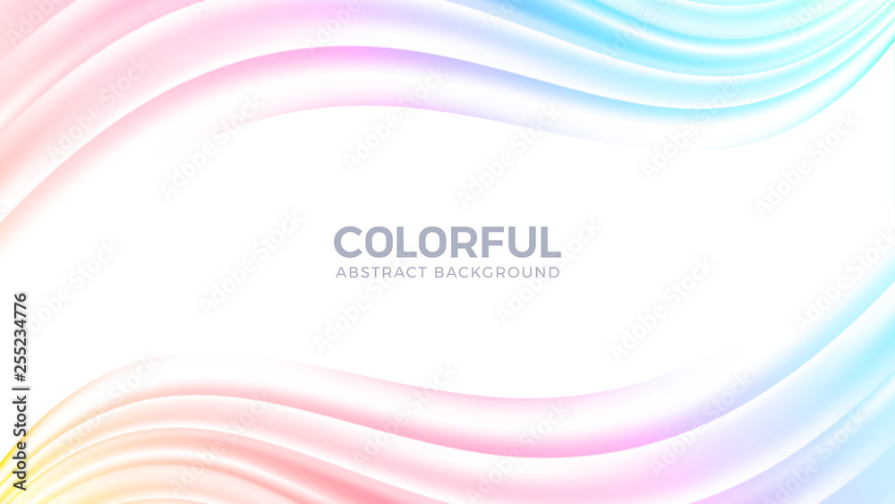 Flow abstract colorful background. Creative Modern Dynamic wave background. Trendy gradient shape vector background. Eps10 vector illustration.