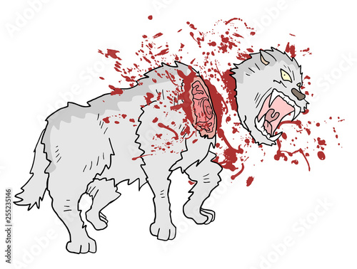 gore murder wolf draw