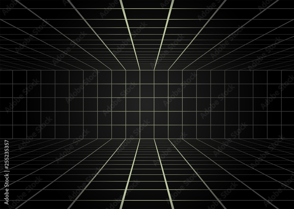 futuristic room illustration futuristic room illustration