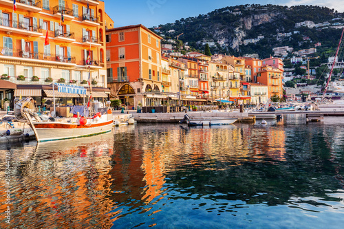 Villefranche sur Mer, France. Seaside town on the French Riviera (or Côte d'Azur). photo