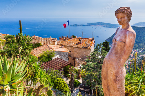 Eze, France. Medieval town on the French Riviera.