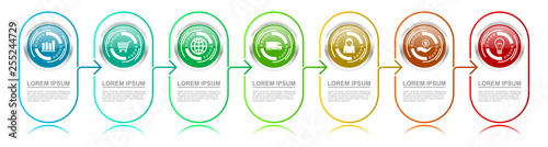 Infographic vector template for business presentation