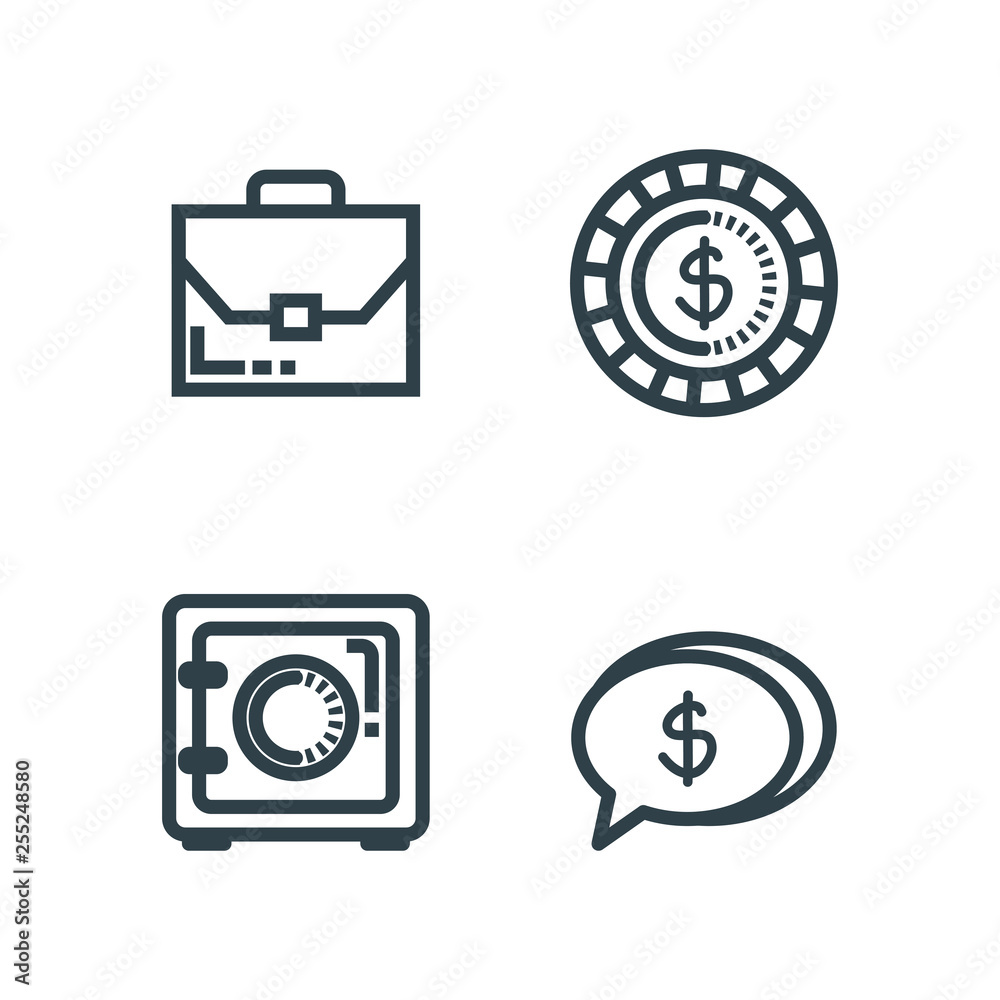 set briefcase with strong box and coin set briefcase with strong box and coin