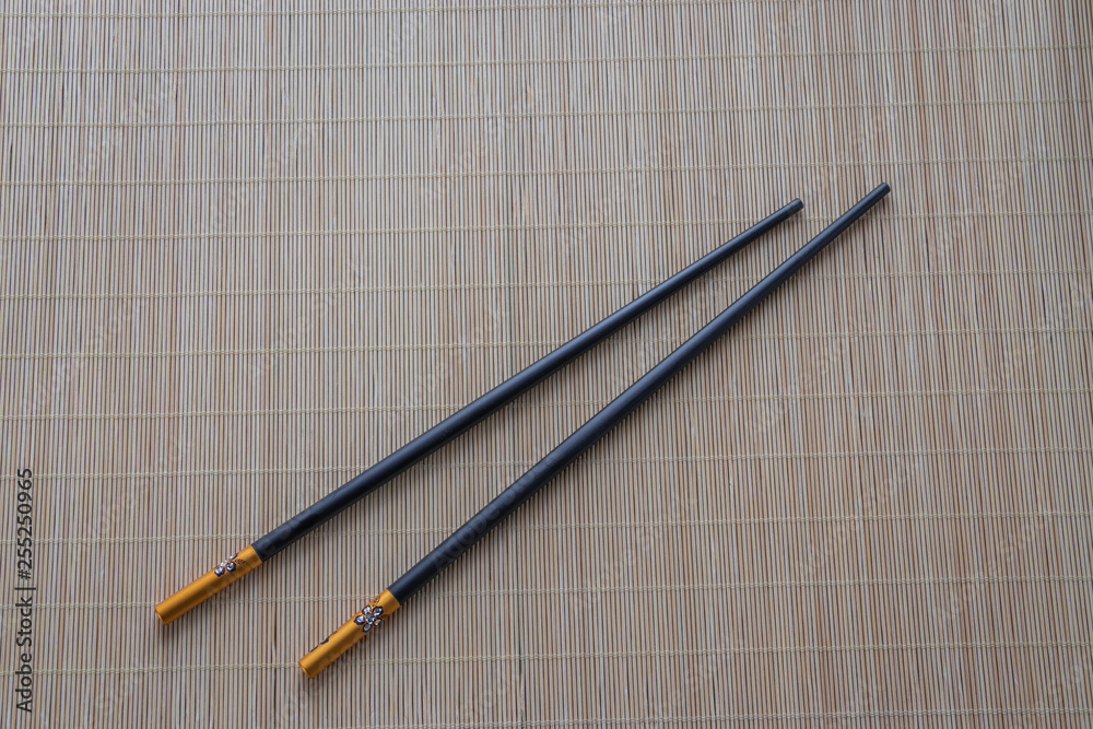 Wooden sushi sticks, traditional cutlery from the east