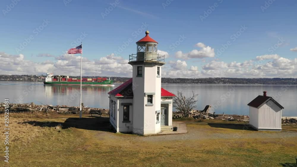 Maury Island Point Robinson Lighthouse Puget Sound Vashon Island Maury Island Point Robinson Lighthouse Puget Sound Vashon Island