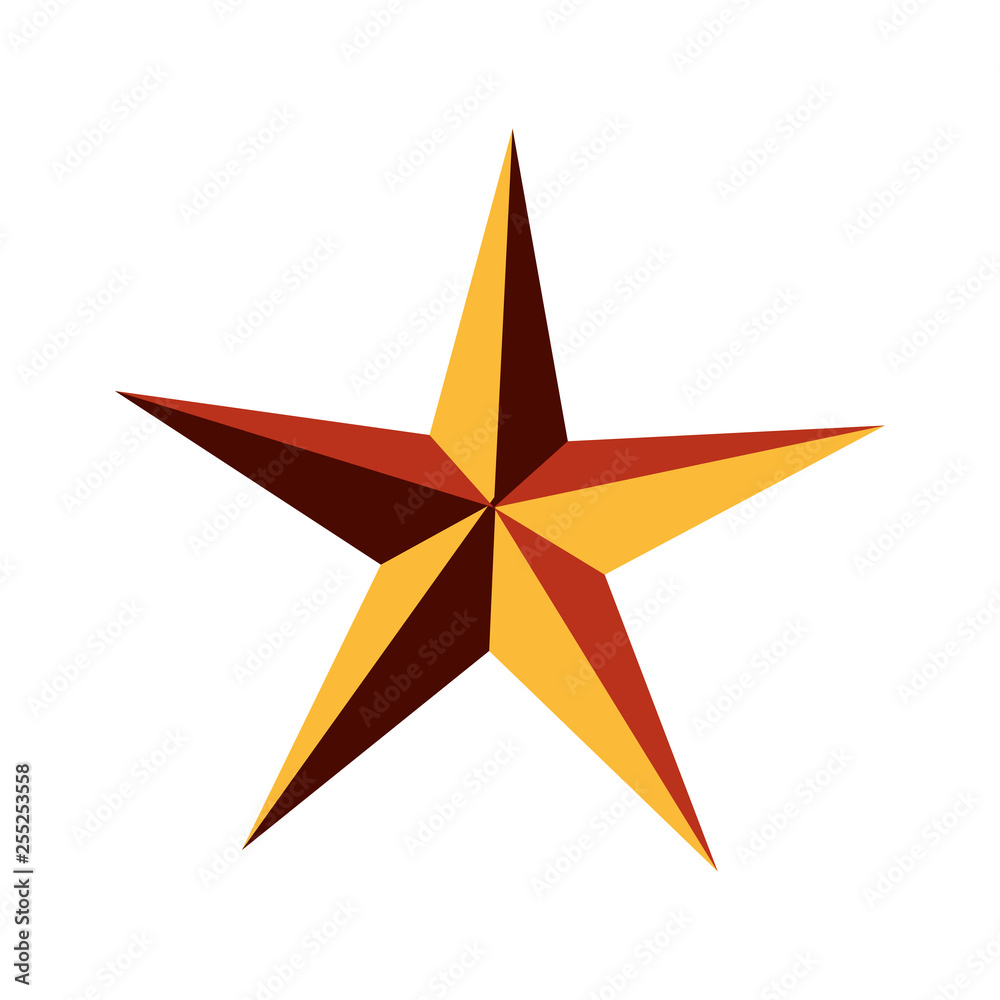 Obraz premium gold star award