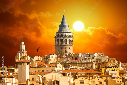 Galata Tower in Istanbul Turkey © doganmesut