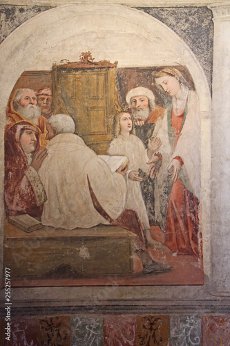 Gesù tra i dottori del Tempio; affresco; chiesa di San Salvatore nel complesso di Santa Giulia a Brescia