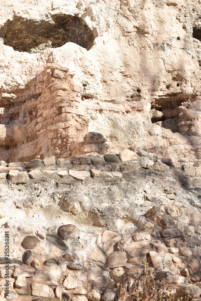 Camp Verde, AZ., U.S.A., Jan. 13, 2018. Arizona Montezuma Castle National Monument. Native American Sinagua Indians well-preserved group of limestone & mortar cliff dwellings circa 1125-1425 A.D. 