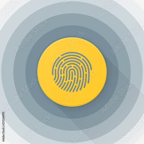 Fingerprint Adaptive icon Material Design illustration