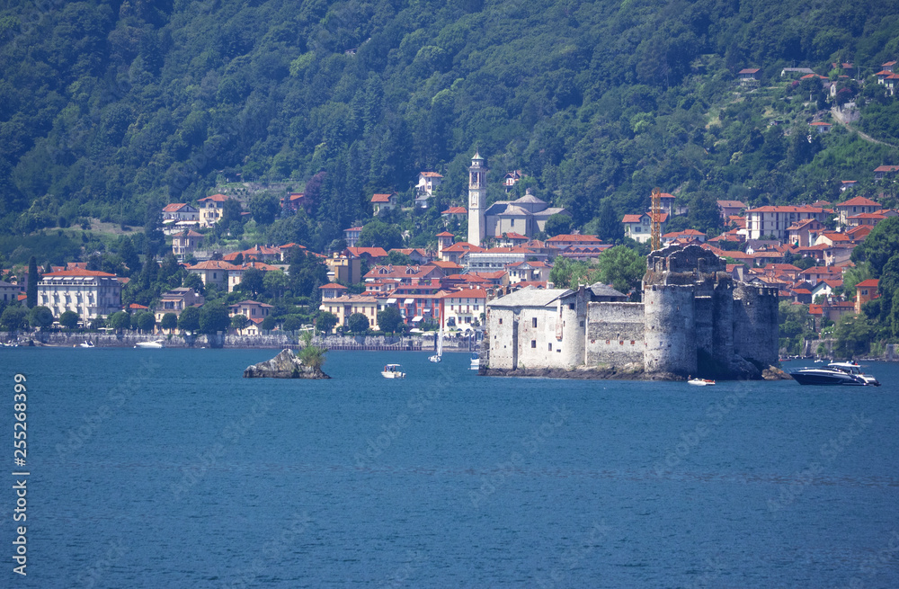 cruise on Lake Maggiore, the castles of Cannero, Italy