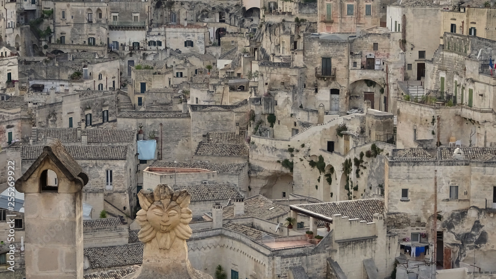 Ein Blick auf die Altstadt von Matera