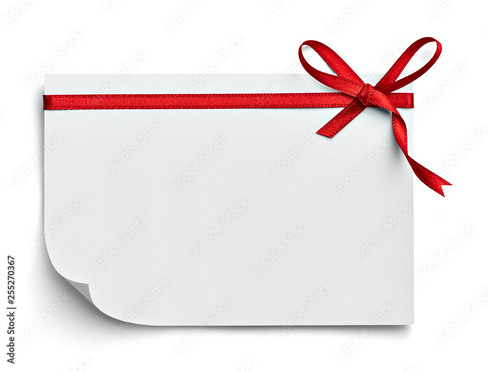 ribbon bow card note chirstmas celebration greeting ribbon bow card note chirstmas celebration greeting