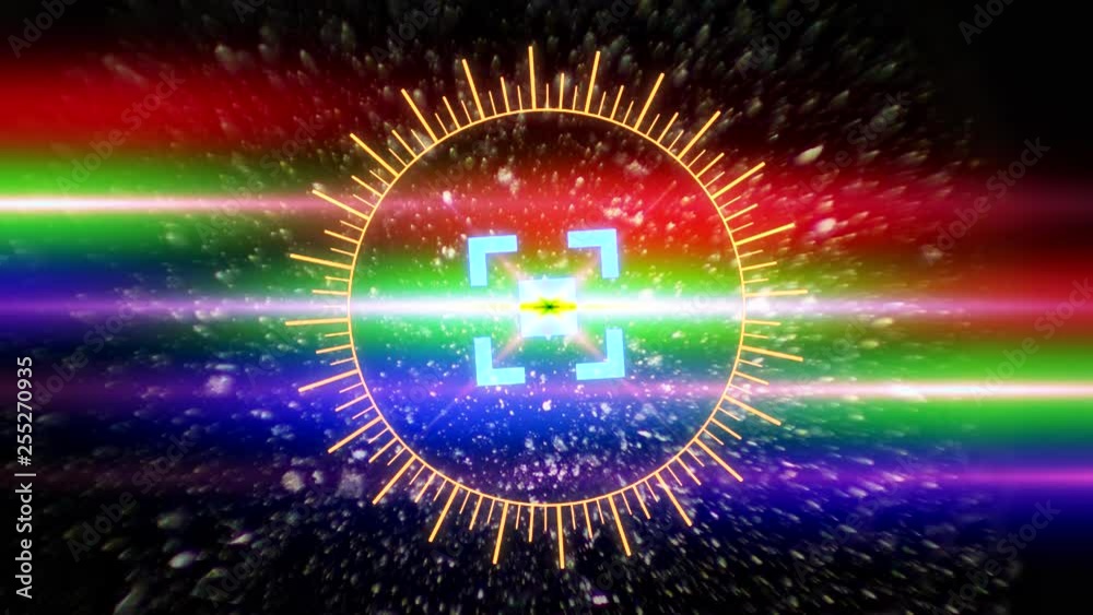 Futuristic HUD Space Sight with Optical Glare. Futuristic HUD Space Sight with Optical Glare.