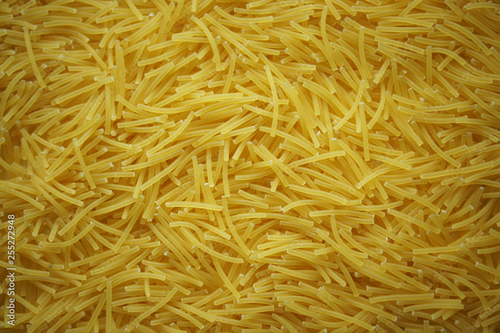 Vermicelli background yellow, texture pasta Vermicelli background yellow, texture pasta