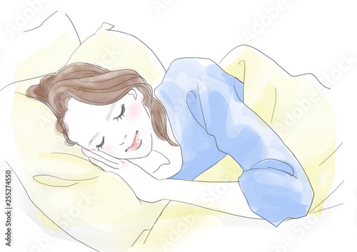 眠る女性