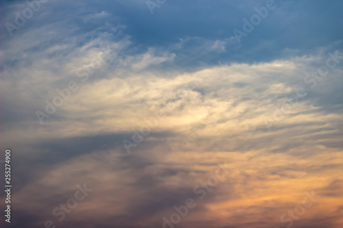 Fototapeta Naklejka Na Ścianę i Meble -  beautiful sky and clouds at the sunset in venezuela