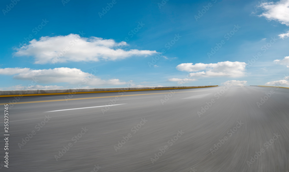 Road surface and sky cloud landscape.. Road surface and sky cloud landscape..