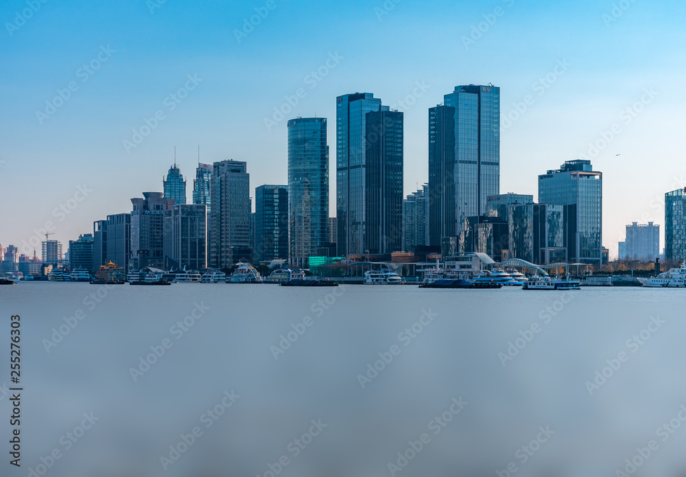 Fototapeta premium Lujiazui high-rise on the banks of the Huangpu River