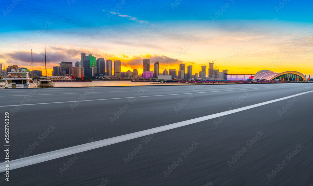 Urban Road, Highway and Construction Skyline..