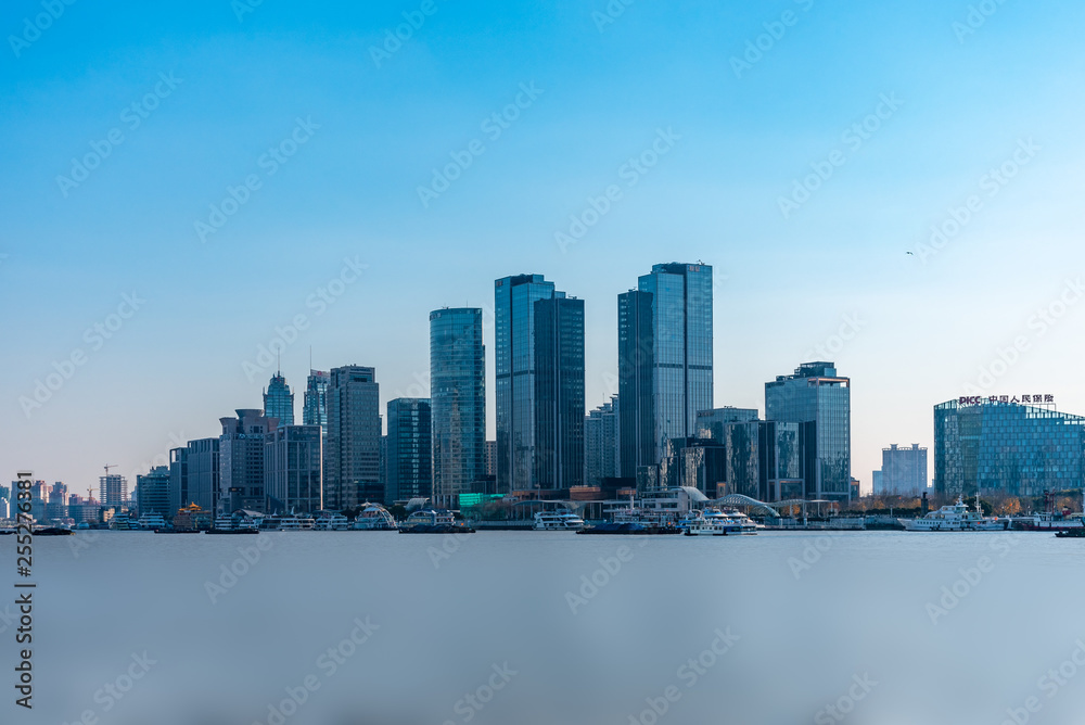 Lujiazui high-rise on the banks of the Huangpu River