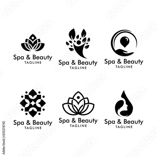 set of spa logo collection