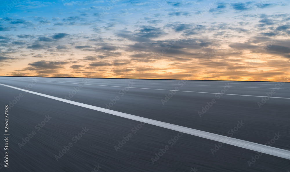Road surface and sky cloud landscape.. Road surface and sky cloud landscape..
