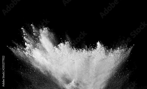 smoke powder explosion air background shape black