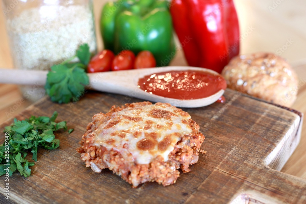 Cheese Burger With Fresh Ingredients Cheese Burger With Fresh Ingredients