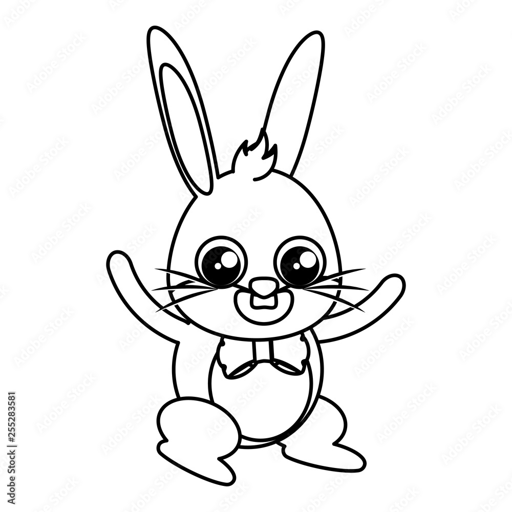 Fototapeta premium beautiful rabbit easter character