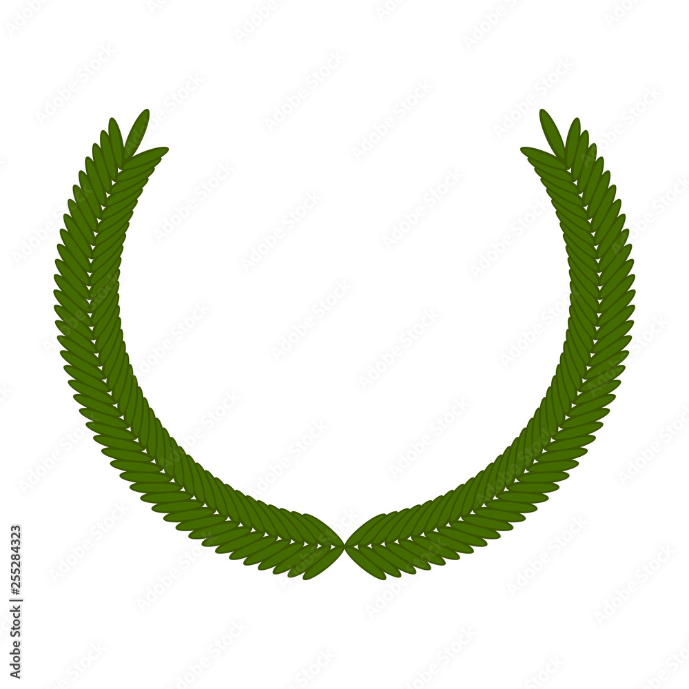 Fototapeta premium Isolated laurel wreath image. Vecor illustration design