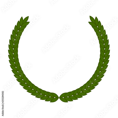 Isolated laurel wreath image. Vecor illustration design
