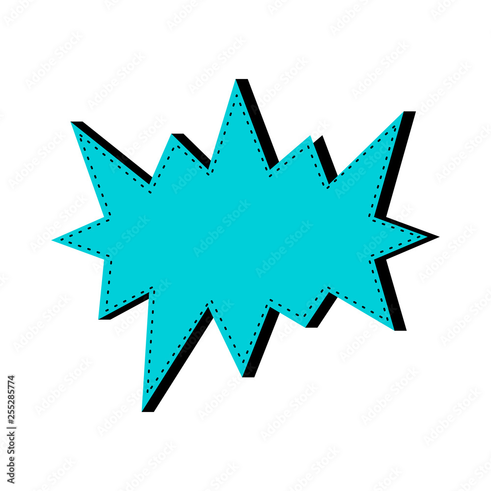 Isolated comic bubble chat image. Vector illustration design Isolated comic bubble chat image. Vector illustration design